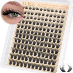 ALICE Lash Clusters Wispy Volume image demonstrates natural-looking lashes with easy at-home application.