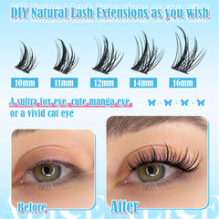ALICE lash clusters offer secure long-lasting hold without constant reapplication.