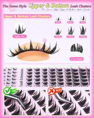 ALICE Manga Lash Clusters Kit pre-arranged clusters simplify setup for quick at-home lash extensions.