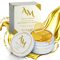 Alice & Mason under-eye patches with 24k gold for gentle refreshment