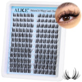 ALICE natural lash clusters with wispy spikes for a manga-inspired look.