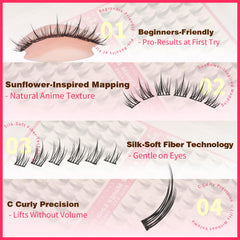 ALICROWN HAIR lash bond and seal ensure secure wear.