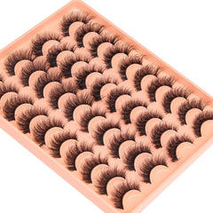 ALICROWN HAIR Natural wispy lashes add subtle volume for daytime wear.