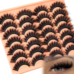 ALICROWN HAIR Strip Lashes faux mink texture adds fluff without bulk.
