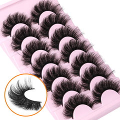 ALICROWN Mink Lashes full volume seven pairs for glam looks.