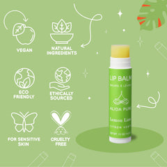 ALIDA PURE Aria Lip Balm Tangerine tube brightens lips while providing lasting hydration