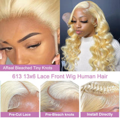 Alipeacock 613 wig with pre plucked hairline for easy daily wear