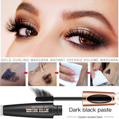 Alisesun 4D Silk Fiber Mascara extension smudge-proof performance on lashes