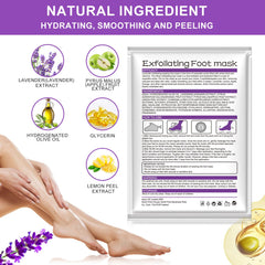 ALIVER Foot Peel Mask step 1 application demonstrates easy wear.