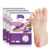 ALIVER Foot Peel Mask lavender bottle shown for at-home spa use.