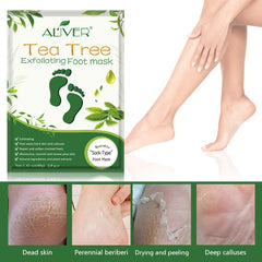 ALIVER Foot Peel Mask 3-pack natural botanical extracts for gentle care