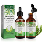 ALIVER Rosemary essential oil bottle two-pack for hair growth and scalp care.