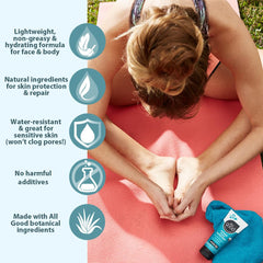 All Good Sport SPF 30 lotion covering arms and legs for full body protection