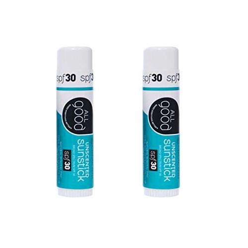 All Good Sunstick face SPF 30 with reef-safe zinc oxide protects against UVA/UVB