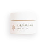 All Moringa Face Cream jar close-up showing rich hydration for dry skin.