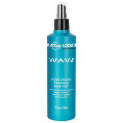AllDay Locks Classic Wave Hair Mist bottle provides lightweight shine for waves.