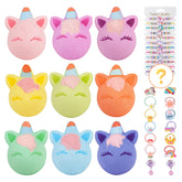 Alldomess unicorn bath bombs 9-pack colorful assortment for kids' bathtime