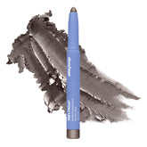 ALLEYOOP 11th Hour gray shimmer swatch shows rich color and waterproof hold.