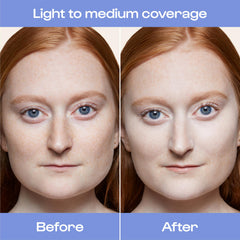 ALLEYOOP Game Face Concealer under-eye swatch brightening the area.
