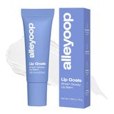 Alleyoop Lip Goals moisturizing balm tube delivers lasting hydration for dry lips.