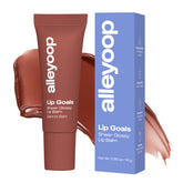 ALLEYOOP Lip Goals moisturizing lip balm with a glossy finish for everyday hydration.