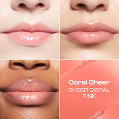 ALLEYOOP Lip Goals Trio three sheer shade swatches deliver a subtle tint and healthy glow.