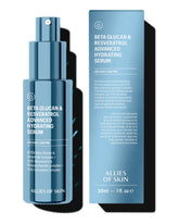 Allies of Skin beta glucan resveratrol serum bottle with pump for deep hydration