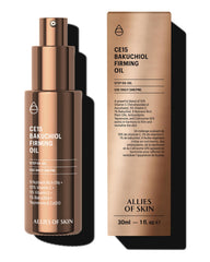 Allies of Skin CE15 Bakuchiol Firming Oil bottle with premium packaging for deep hydration.