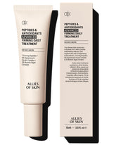 Allies of Skin jumbo jar packaging showcases premium firming daily treatment for everyday use.