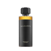 AllSaints Shoreditch Leather EDP bottle closeup showing warm leather notes for evening wear