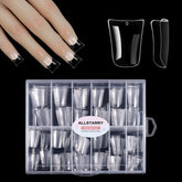 Allstarry duck nail tips short curved full-cover for bold, long-lasting looks.