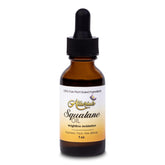 Allurials Squalane Oil bottle on a clean vanity for radiant skin hydration