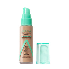 Almay Clear Complexion foundation bottle with pump for easy application and soft matte finish