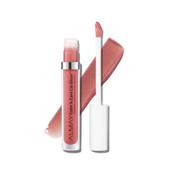 Almay Color & Care Lip Gloss Rose Glow bottle close-up showing hydrating shine