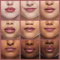 Almay Lip Gloss 700 Flame on lips for iridescent glow
