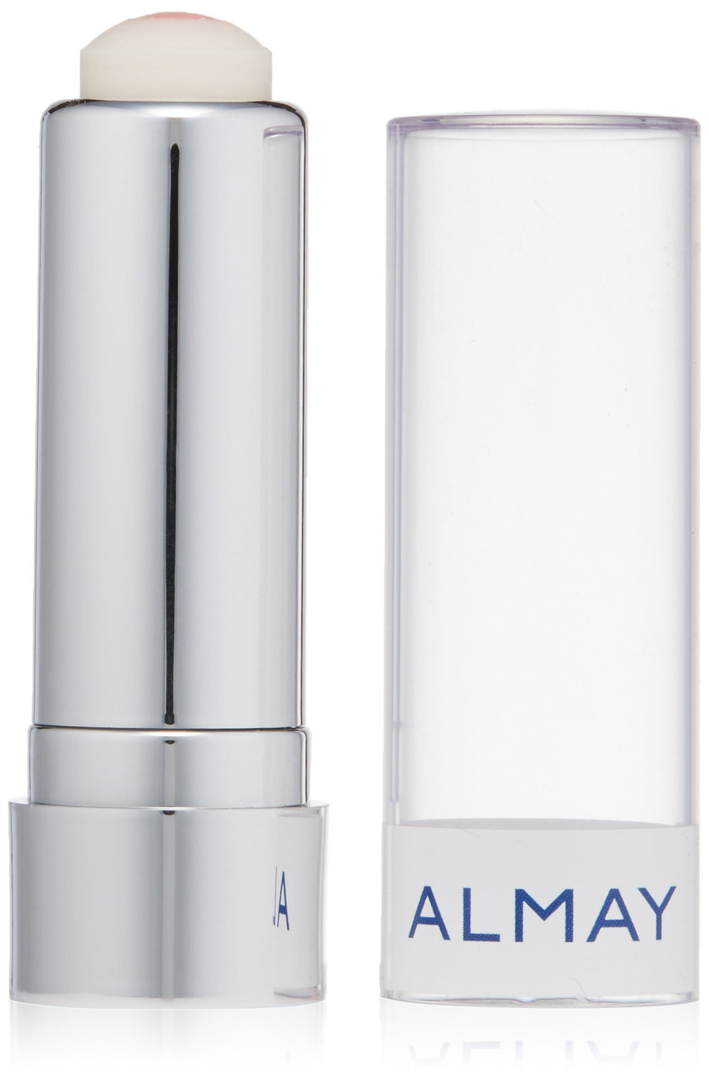 Almay Lip Treatment Age Essentials SPF 30 packaging shows fragrance-free hypoallergenic formula.
