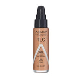 Almay Liquid Foundation bottle showing truly lasting color for all-day wear.
