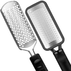 ALOCKMA pedicure foot file set with two stainless steel pieces for removing thick callus.