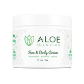 Aloe Infusion aloe vera face cream in a pump bottle for effortless application