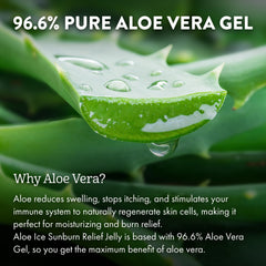 Aloe Up Aloe Ice Sunburn Relief Face — soothing gel ideal for cheeks and nose.