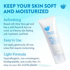 ALOE UP aloe vera gel rich hydration with antioxidants for refreshed skin.