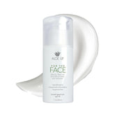 Aloe Up face moisturizer bottle front with SPF 25 offering daily protection.