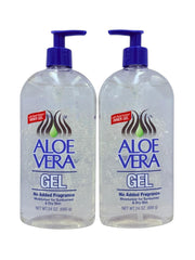 Aloe Vera Gel Pack 2 shown for face and body hydration.
