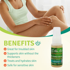Aloe Life SG Aloe Mist Gel label highlighting vitamins A, C, E.