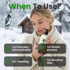 AloeTallow daily body lotion texture shows smooth, non-greasy absorption.