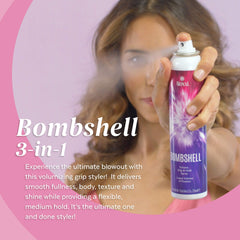 ALOXXI Bombshell three-in-one usage enhances blowouts with flexible hold.