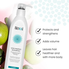 ALOXXI Color Protection Shine close-up demonstrates color retention against UV exposure.
