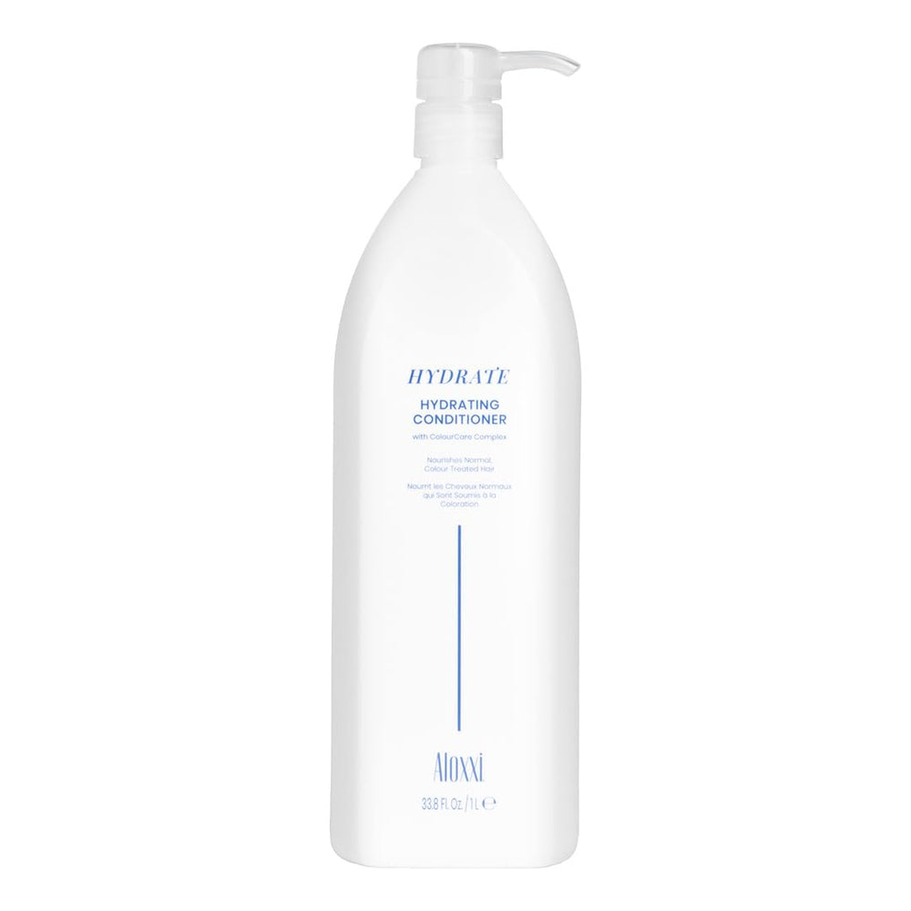 ALOXXI Hydrating Color Protectant Conditioner bottle demonstrates color protection and hydration