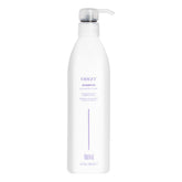 ALOXXI violet shampoo bottle pour neutralizes brass and cools blonde tones