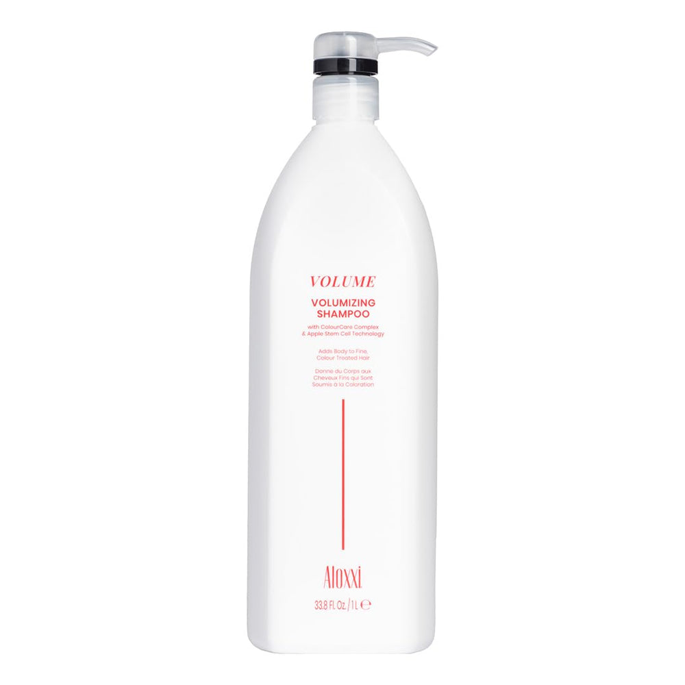 ALOXXI Volumizing Shampoo bottle boosts volume for fine or thin hair.